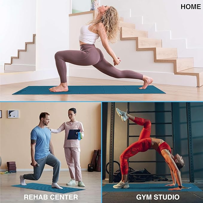 Foldable Yoga Exercise Mat – Lightweight, Anti-Slip, and Easy to Store for Yoga, Pilates, Home Workouts, and Floor Exercises