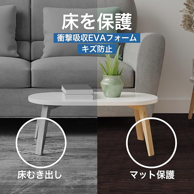 Yes4All EVA Interlocking Mats, Puzzle Floor Tiles, Foam Floor Padding with Border for Furniture, Home Space, Living Room, Garage