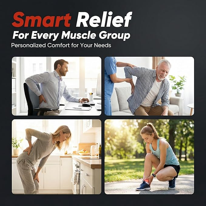 Deep Tissue Massage Gun – 16 Heads, 9 Speeds & 3 Modes, Quiet Brushless Motor, 1800mAh Type-C Rechargeable Handheld Percussion Massager for Athletes, Back/Neck/Shoulder/Leg Muscle Relief, Carry Case