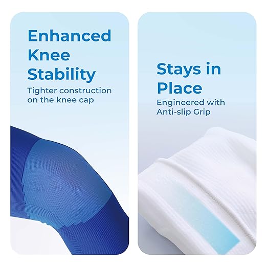 LP 647 Knee Braces For Arthritis Pain, Knee Pain Relief, Injury Recovery - Knee Sleeve For Weightlifting, Basketball, Hiking, Biking, Running, For Men Women (Black, M, 2 Pack)