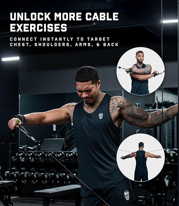 Gymreapers GripLink D-Ring Lifting Wrist Straps