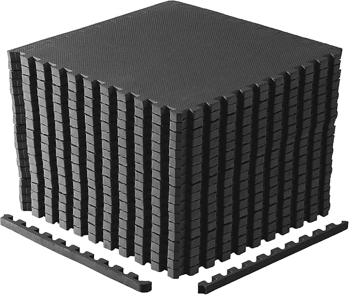 CAP Puzzle Exercise Mats | 1” Thick EVA Interlocking Foam Tiles for Home Gym Flooring | Multiple Options