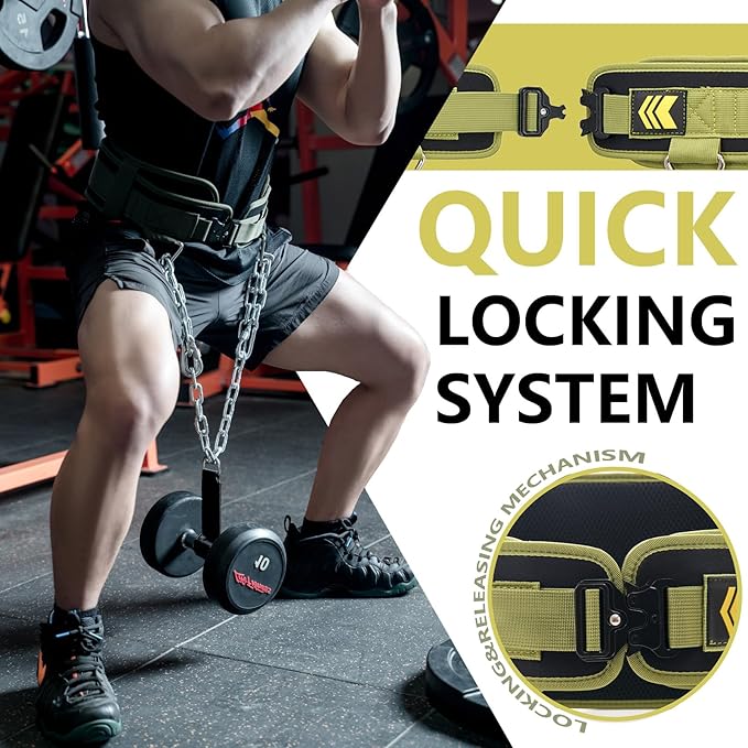 Quick Locking Weighted Dip Belt for Weight Lifting,Weighted Pull up Belt