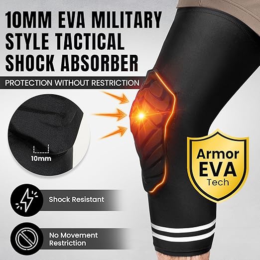 Dirt Defence Basketball Knee Pads - 2Pcs X-Large Size Padded Knee Compression Sleeve for Legs - EVA Shock-Absorbing Support for Sports Training and Recovery - Volleyball, Soccer, Weightlifting, Baseball - X-Large