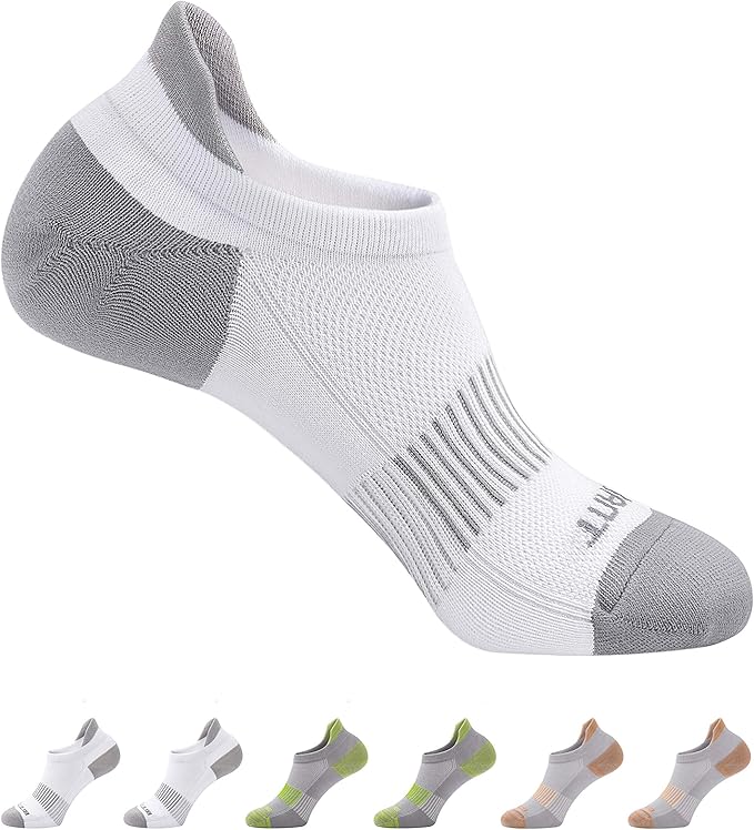 BULLIANT Men Running Socks,Active Ankle Socks No Show For Men With Cushioned Footbed Arch Support Breathable Wicking