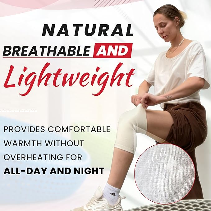 MAXAR Angora/Wool Knee Sleeve for Men & Women - Soft, Warm Support to Improve Circulation and Alleviate Arthritis Joint Pain - Lightweight Knee Warmer (XL, 1 pc)