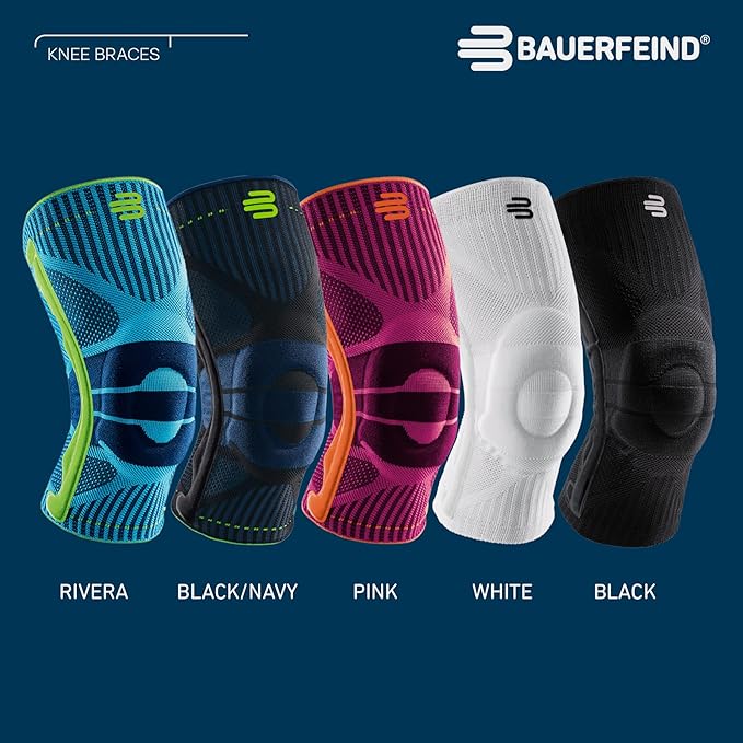 Bauerfeind Sports Knee Support - Knee Brace for Pain Relief and Stabilization - Patellar Knee Pad for Enhanced Support - Targeted Compression - Lightweight & Durable