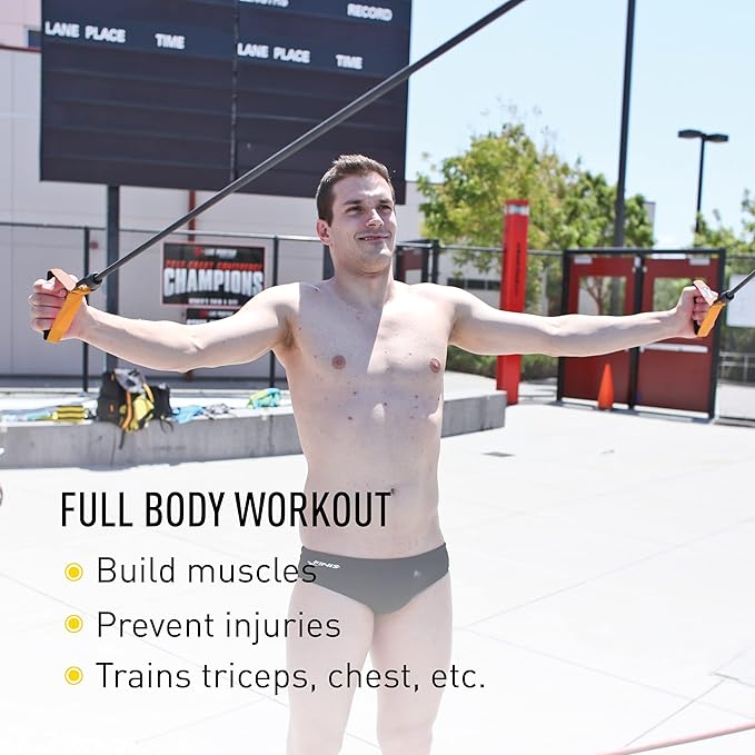 FINIS Dryland Cords - Swim Resistance Bands for Strength & Flexibility - Simulates Swim Strokes - All Ages