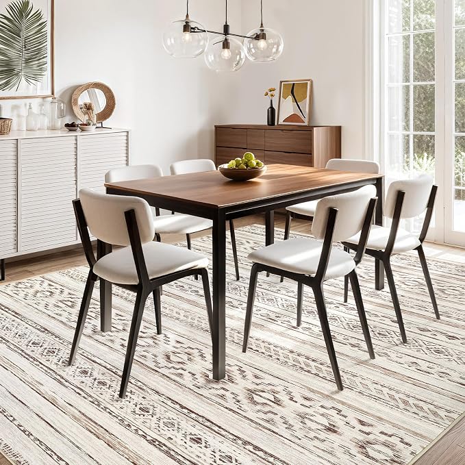 cotiled 10x14 Area Rugs Living Room Rug: Washable Boho Rugs