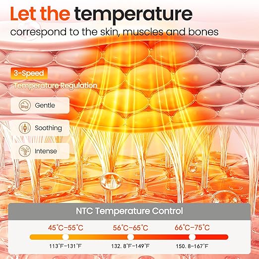 Heated Knee Massager Vibration Cordless Knee Brace， 3-in-1 Heating Pad for Elbow Shoulder， 3 Heat Levels and 3 Massage Heads Knee Brace Wrap Gifts for Mom Dad