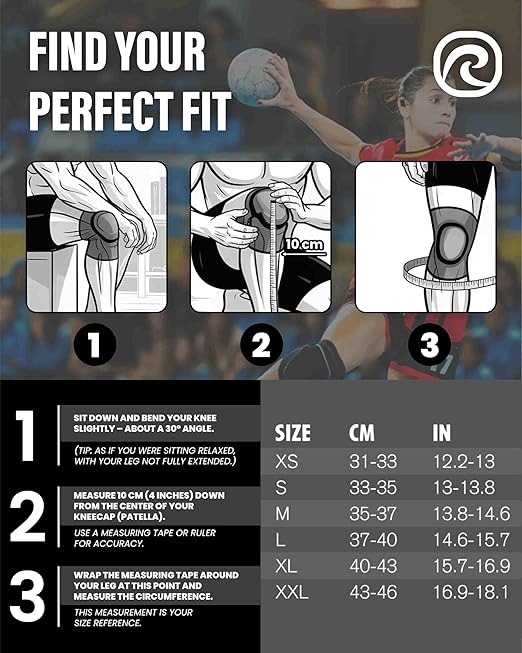 Rehband Knee Pads for Volleyball, Handball & Indoor Sports, Neoprene Knee Sleeve Protector, Comfortable & Snug Fit, Shock-absorbing Sports Knee Pads Unisex, Colour:Blue, Size:Small