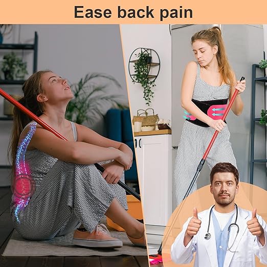 2.0 Version Lower Back Brace for Pain Relief, Back Brace for women Lifting at Work, Back Brace for Herniated Disc and Sciatica, Back Support Belt for Women (Red,S/M Fits 26"-32"Belly Waist)