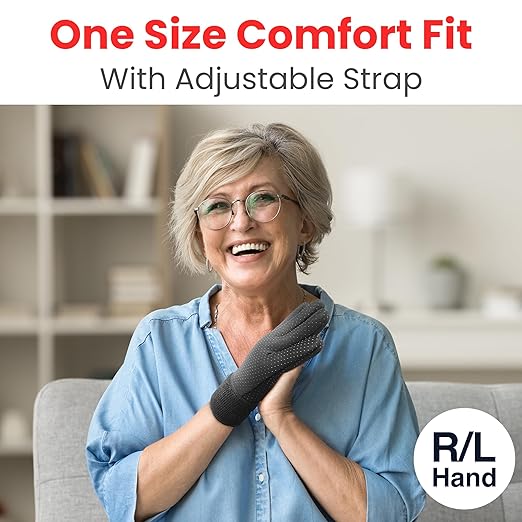 Microwaveable & Reversible Warming Arthritis Glove for Soothing Hand Pain Relief Heat Therapy for Arthritis Hands and Finger, Carpal Tunnel, Stiff Joints, Inflammation, Trigger Finger Heated Mittens for Men and Women