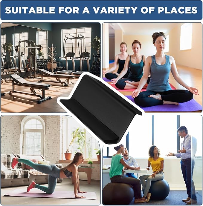 Beeveer Exercise Ball Wall Mount Storage Bracket Yoga Ball Holder Balance Trainer Storage Holder for Home Gym Studios