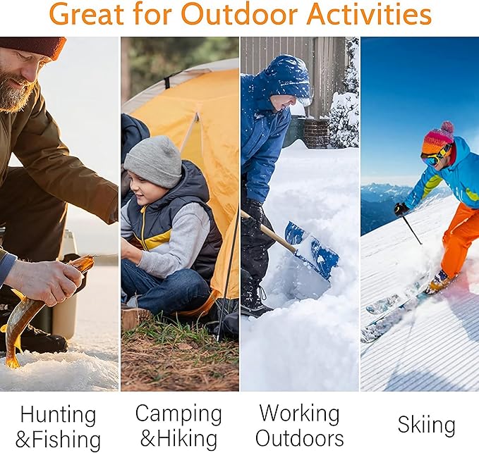 Hot Body Warmers - 40 Pack Disposable Adhesive Patches for Up to 12 Hours of Safe, Natural Heat, Ideal for Outdoor Activities like Skiing, Hiking & More, Fastest Activation for On-the-Go Warmth.