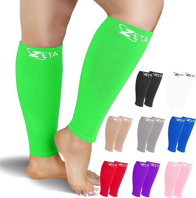 Zeta Wear Plus Size Compression Sleeves 15-19mmHg Medical Grade Wide Calf