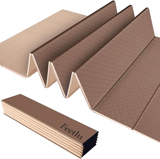 Foldable Yoga Exercise Mat – Lightweight, Anti-Slip, and Easy to Store for Yoga, Pilates, Home Workouts, and Floor Exercises