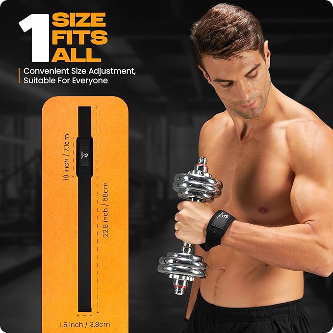 Special Essentials 2 Pack of Wrist Straps for Weightlifting - Two-Sided Anti Slip Silicone Grip & Padded Neoprene - Durable Gym Lifting Straps for Men and Women for Bodybuilding & Powerlifting