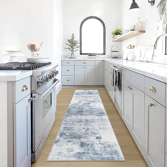 2'6''x8' Runner Rugs Washable Rug: Modern Abstract Living Room Rug Soft