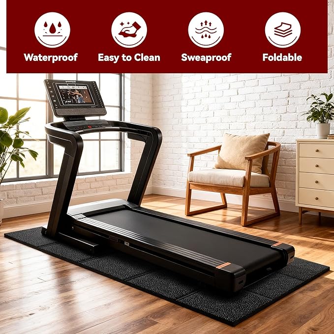 Walking Pad Mat – 79" x 39", 0.2" Thick Non-Slip Treadmill Mat for Carpet Floors & Hardwood, Shock Absorbing Exercise Mat & Under Treadmill Mat for Floor Protection in Home Gym