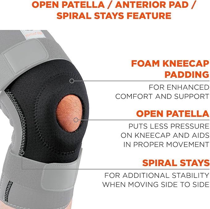Ergodyne ProFlex 620 Knee Sleeve, Black, XX-Large