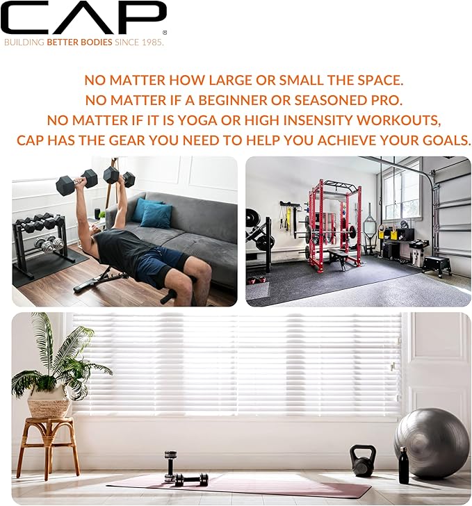 CAP Barbell Coated Dumbbell Weight | Multiple Options Pairs & Sets