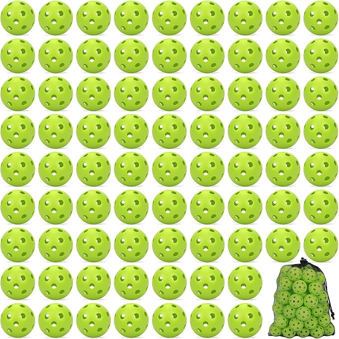 Coopay 20/40/80 Pack Mini Plastic Practice Baseballs, 1.65inch Small Soft Training Balls with Drawstring Bag for Baseball Hitting, Pitching & Batting Training, Indoor & Outdoor