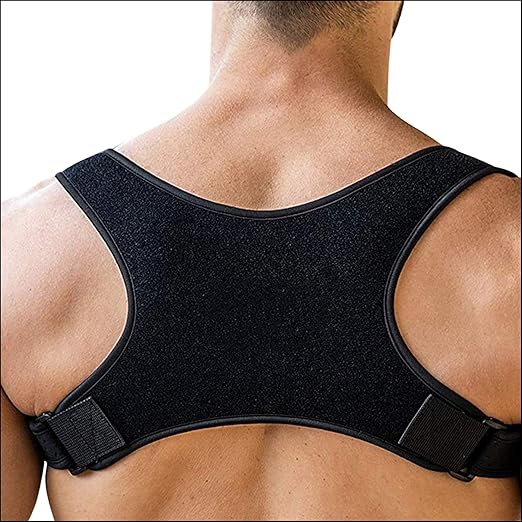POAGL Adjustable Posture Corrector Brace for Men – Universal Fit Upper Back, Shoulder & Clavicle Support, Helps Improve Posture & Relieve Neck, Shoulder & Back Pain (Patented Design)