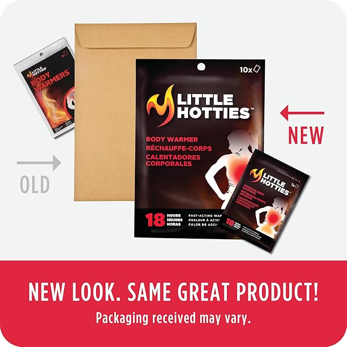 Little Hotties Body Warmers Bundle - Long-Lasting Heat Pads for Cold Weather Comfort