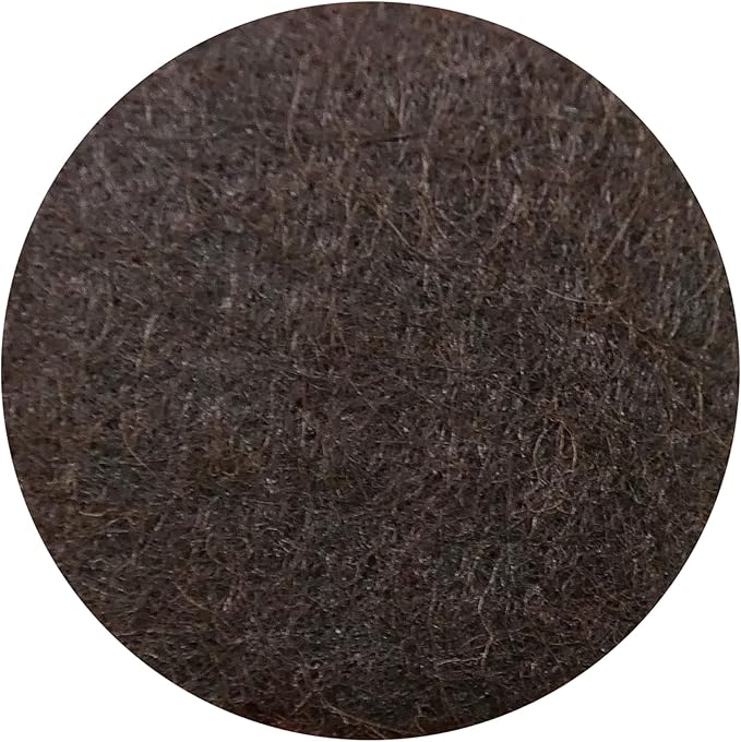 Super Sliders 3-1/2" Medium Round Reusable Felt Furniture Sliders for Hard Surfaces, Anti-Slip Protective Furniture Moving Pads for Beds, Sofas, Dressers, Set of 4, Brown
