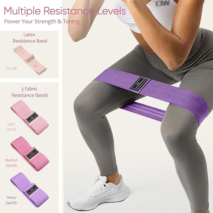 NANATI Pilates Kit, Pilates Essentials Kit for Women Home Workouts, Pilates Equipment with 14.5" Pilates Ring and Ball,7 Resistance Bands,Ankle Weights,Sliders & Grip Socks for Beginners