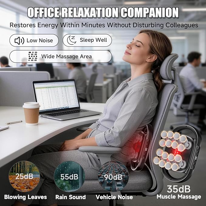New 16 Head Massage Gun Deep Tissue,Percussion Massager with 10/20/30 Min Timer Settings,Electric Massage Tool 20 Levels & 9 Modes for Back/Shoulder/Hand/Leg/Foot Full Body Muscle Pain Relief