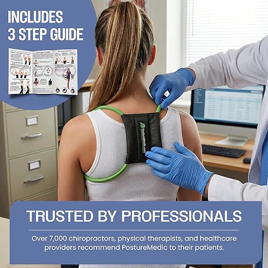 PRIMEKINETIX PostureMedic Dynamic Posture Corrector - Active Resistance Training System for Back Strengthening & Shoulder Alignment - Stretches Chest, Strengthens Upper Back - Doctor Recommended for Lasting Posture Improvement - XL
