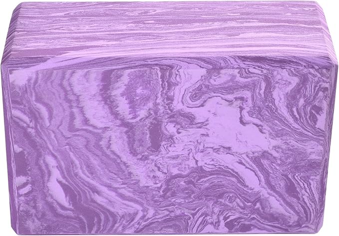 Hugger Mugger 4 in. Foam Yoga Block - Strong and Stable, Beveled Edges for Comfort, Most Favored Block Size, Helps with Alignment and Support in Many Poses