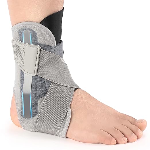 Ankle Brace for Women Men, Ankle Support Brace for Injury Recovery, Sprain, Achilles, Tendon, Ankle Support for Women Men with Adjustable Wrap, Ankle Stabilizer for Sports