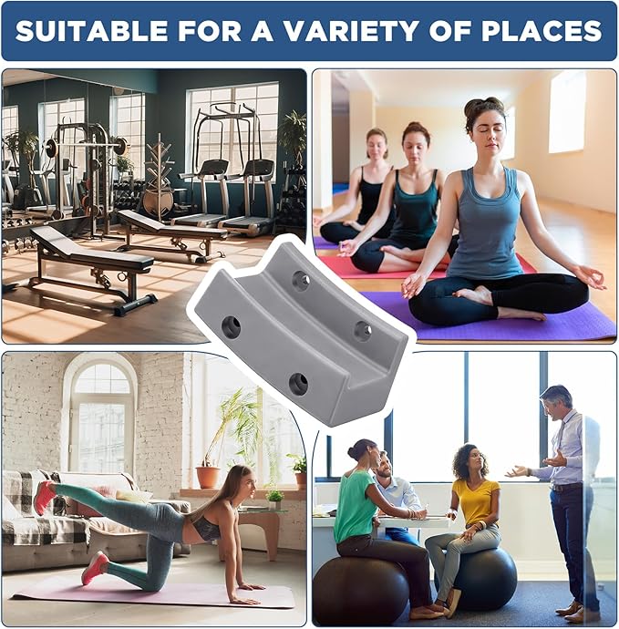 Beeveer Exercise Ball Wall Mount Storage Bracket Yoga Ball Holder Balance Trainer Storage Holder for Home Gym Studios
