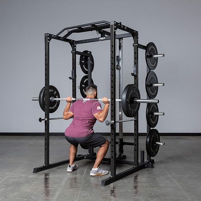 REP Fitness PR-1100 Power Rack - 700 lbs Rated Lifting Cage for Weight Training