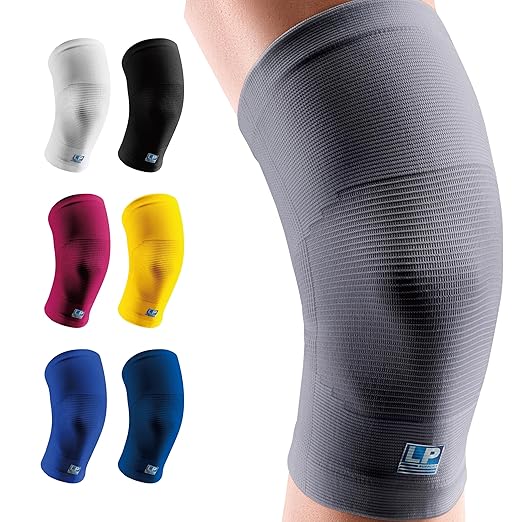 LP 647 Knee Brace For Arthritis Pain, Knee Pain Relief, Injury Recovery - Knee Sleeve For Weightlifting, Basketball, Hiking, Biking, Running, For Men Women (Gray, M, 1pcs)