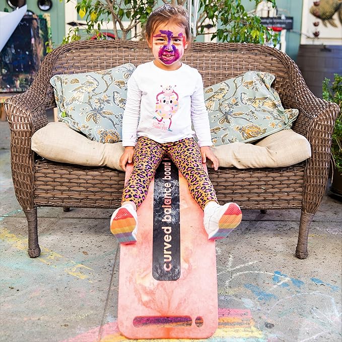 Platports Sensory Balance Board for Kids – ADHD Focus, Calm & Motor Skill Development | Indoor Montessori Play | Durable Non-Wood Wobble Board